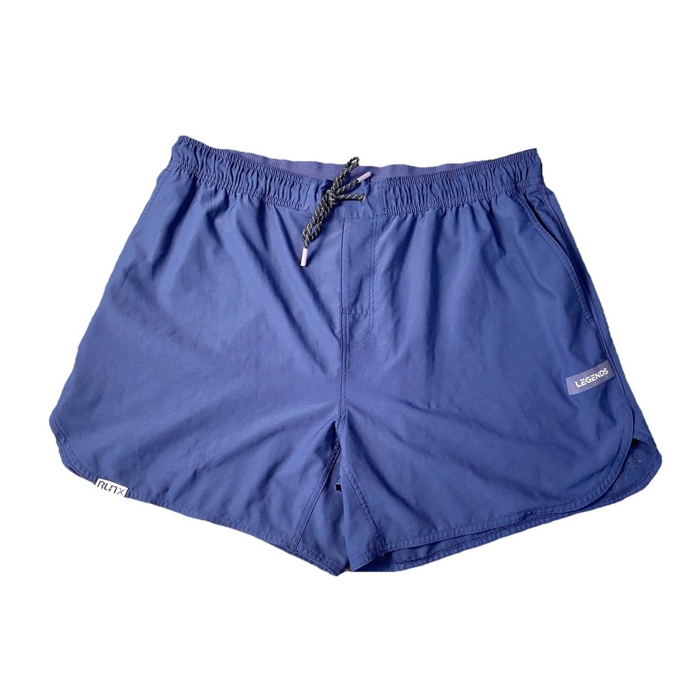 Legends Shorts Men's Size XL Blue Luka HD 5" Unlined Performance Athletic Logo